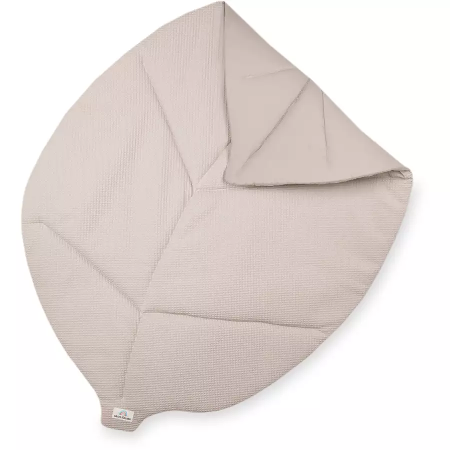 JULIUS ZÖLLNER Krabbeldecke Blatt Seashell nordic 110 x 170 cm