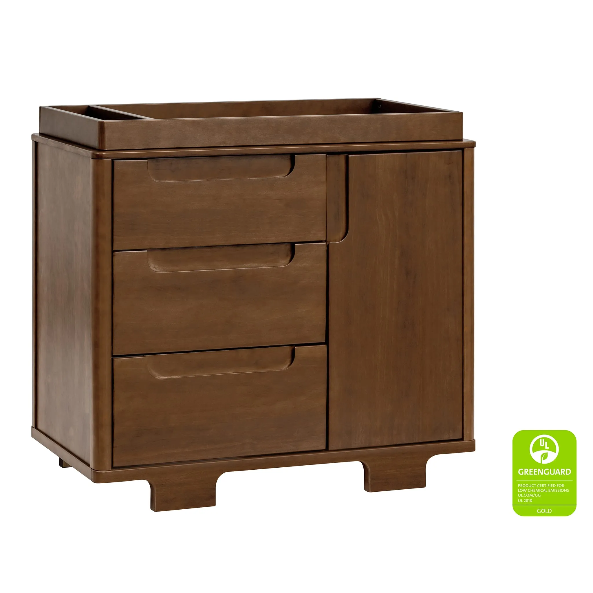 Babyletto Meuble à Langer 3-Tiroirs Yuzu - Naturel Noyer