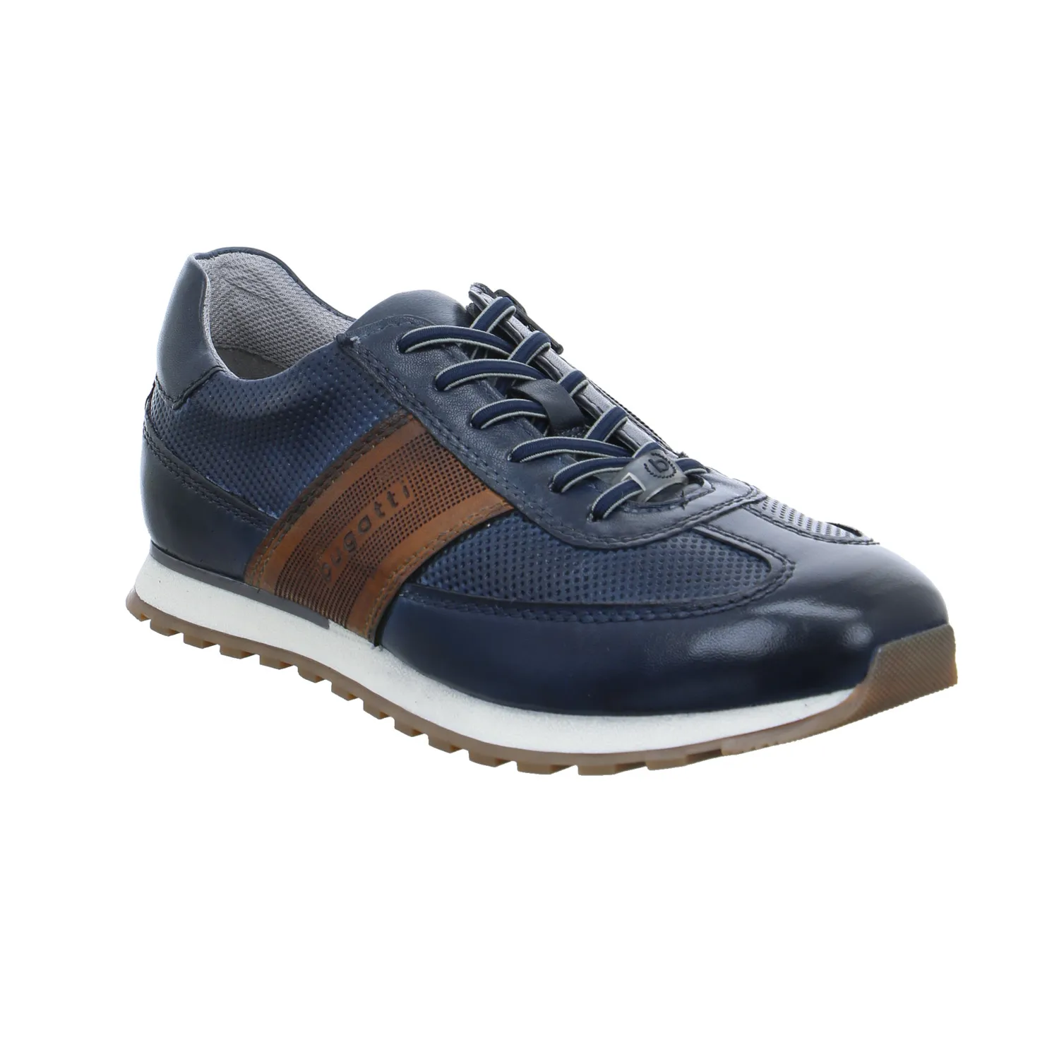 BUGATTI SHOES Halbschuhe Sneaker Blau Leder