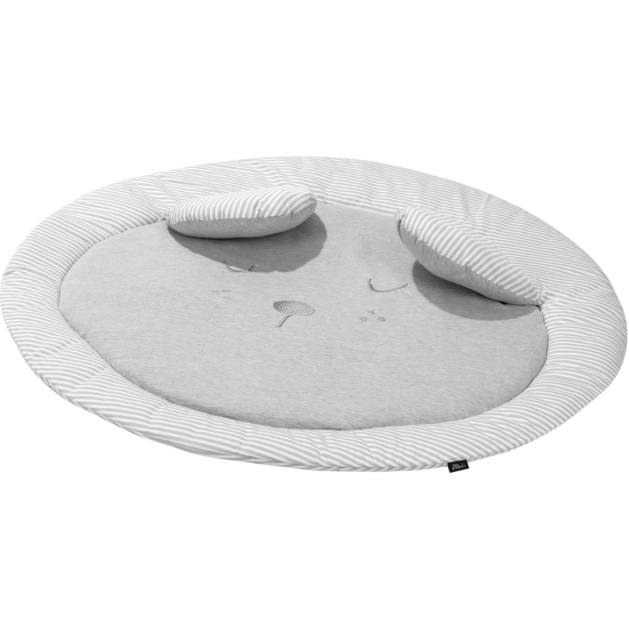 Alvi® Krabbeldecke rund 3D mit Ohren Faces Ø100cm