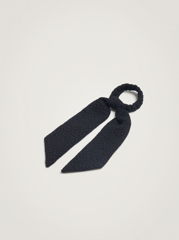 Elástico de cabelo com laço - Preto