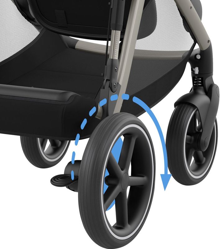 Cybex - e-Gazelle S - Kinderwagen - Stormy Blue - Taupe Frame