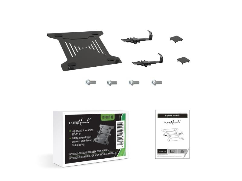 PureMounts VESA Adapter Notebook Notebookhalterung mit VESA 75x75 bis 100x100