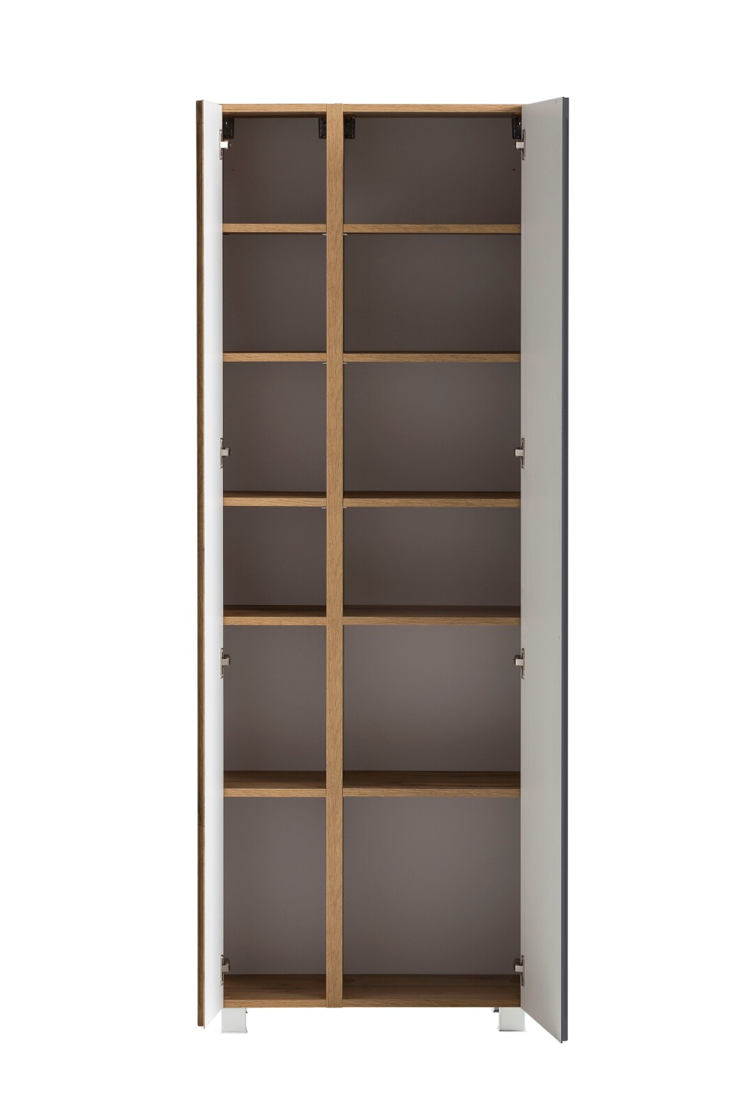 Seitenschrank - Wotaneiche - grau matt - 65 cm