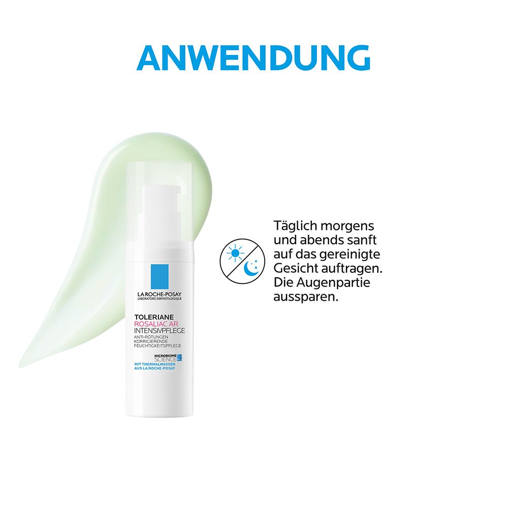 La Roche Posay Toleriane Rosaliac AR Intensivpflege: Leichte Feuchtigkeitspflege mit ausgleichendem Grünton für zu Rötungen und Rosazea neigende Haut