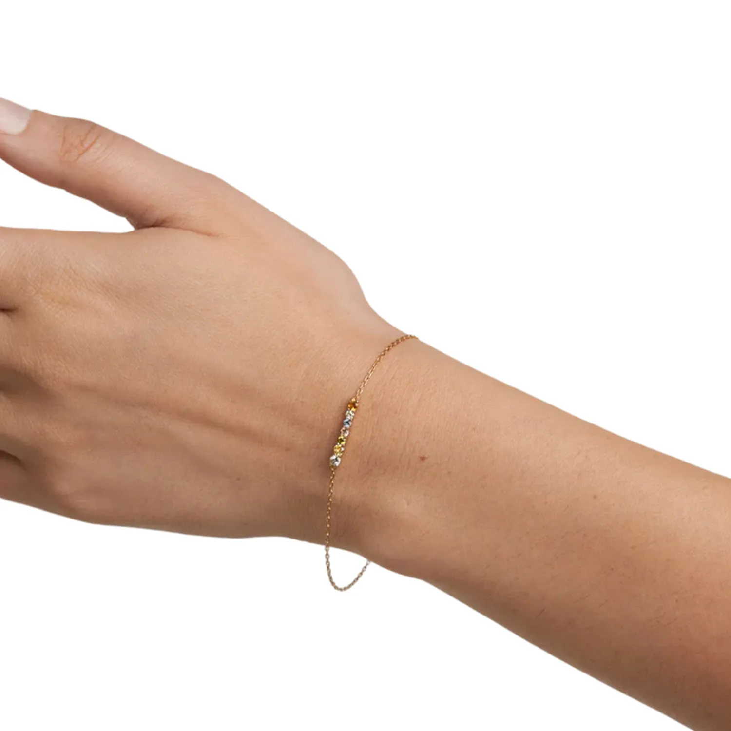 PDPAOLA Rainbow Armbånd Forgyldt Rustfrit Stål PU01-788-U