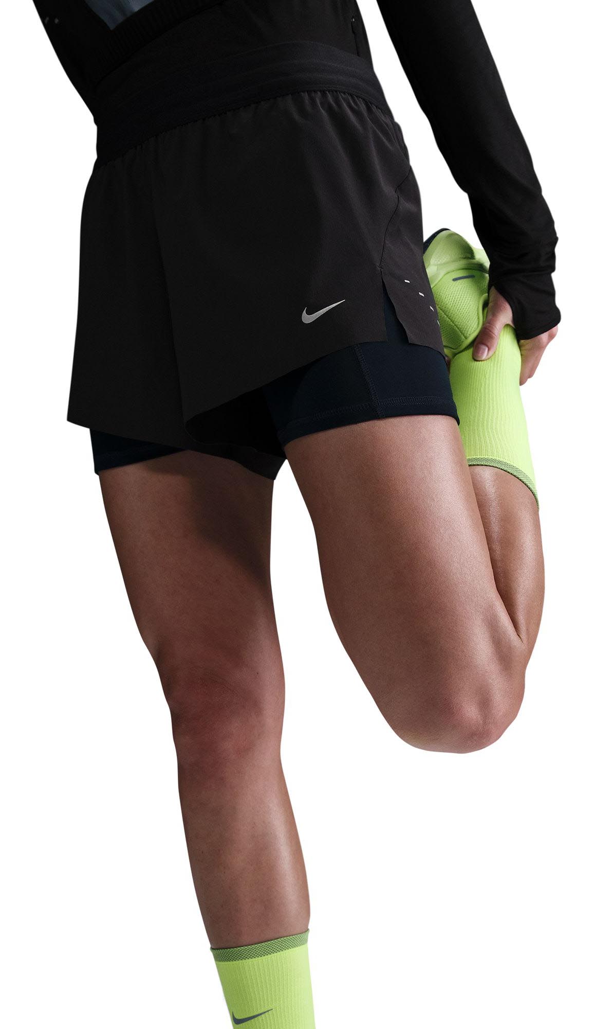 Swift Dri-FIT 2-i-1 Shorts Dame 010/Black/Reflective Silver