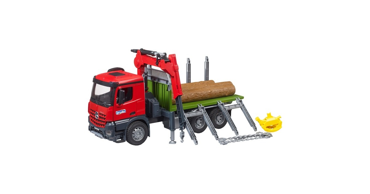 bruderMB Arocs houtvrachtwagen met laadkraan en grijper Modelvoertuig  (03669)