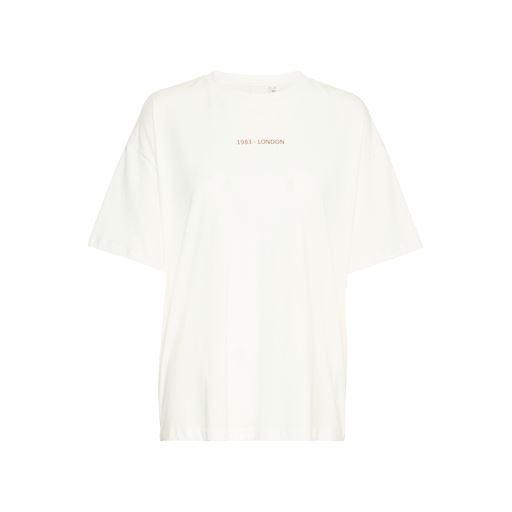 Ichi Bexi T-shirt, Cloud Dancer/Brown Patina, S