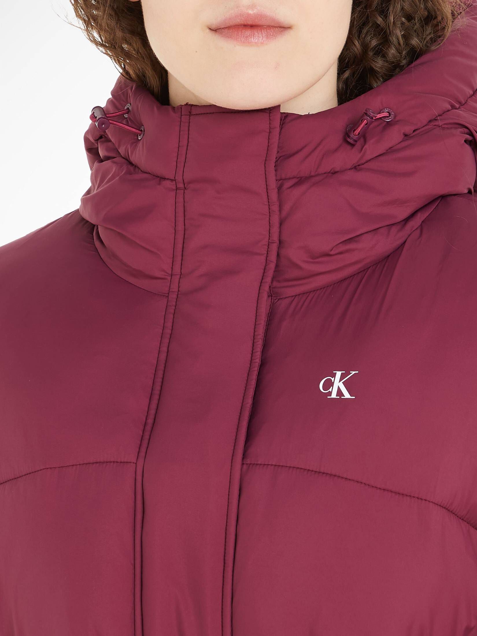 CALVIN KLEIN JEANS| Damen Steppjacke LOGO BELT SHORT PUFFER