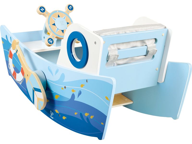 Hape Beschäftigungsspielzeug Captain's Rocking Boat Robustes Schaukelboot für Kinder