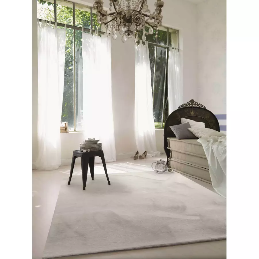 Homie Living Kurzflorteppich Villa Rosso creme beige