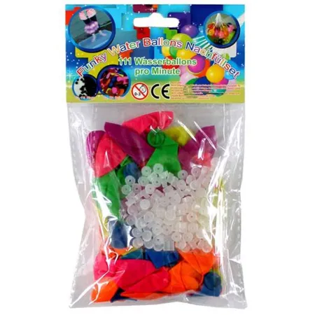 Idena Magic Funky Water Ballons Nachfüllset mit 111 Ballons und Ringen
