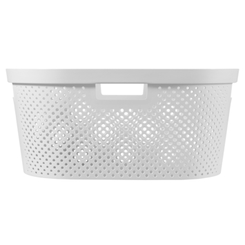 Curver Infinity Dots Wasbox wit 60l incl. deksel