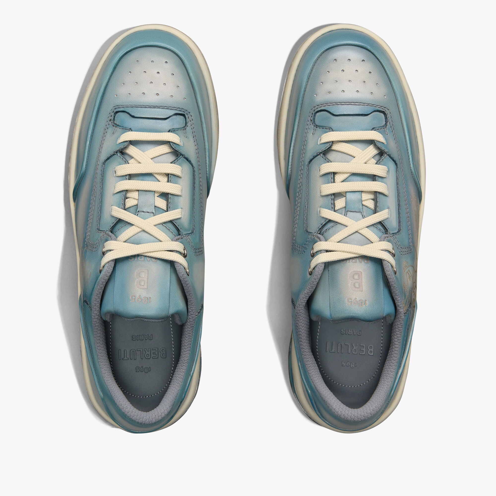 Sneaker Playoff En Cuir Scritto