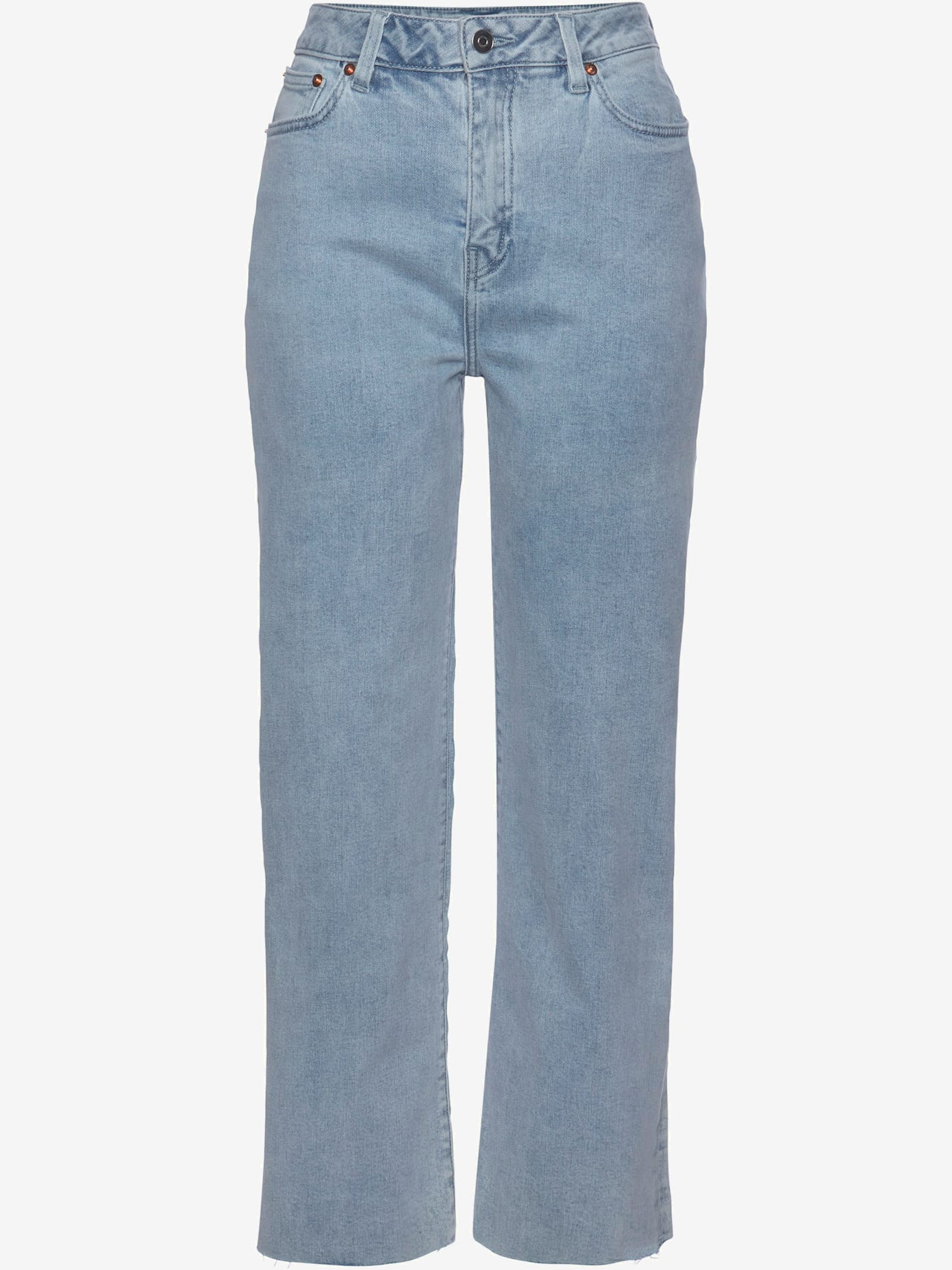 Jean large longueur 7/8 tendance, jambes évasées