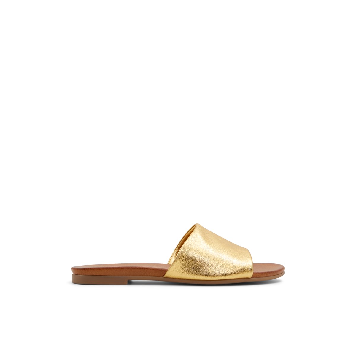 LUCA FERRI-Meralendar-Sandales à glissière - Talon plat - Champagne