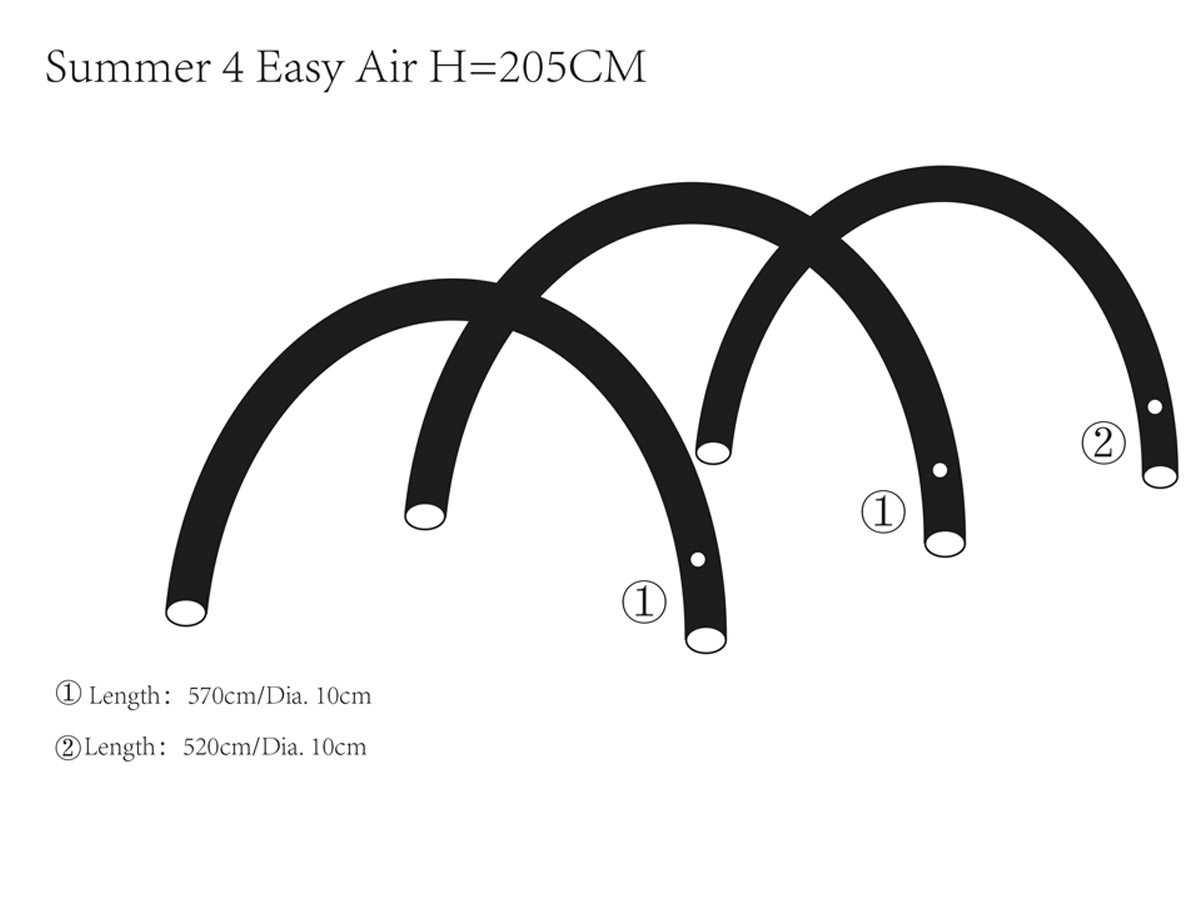 Obelink Summer 4 Easy Air hoofd airtube achter