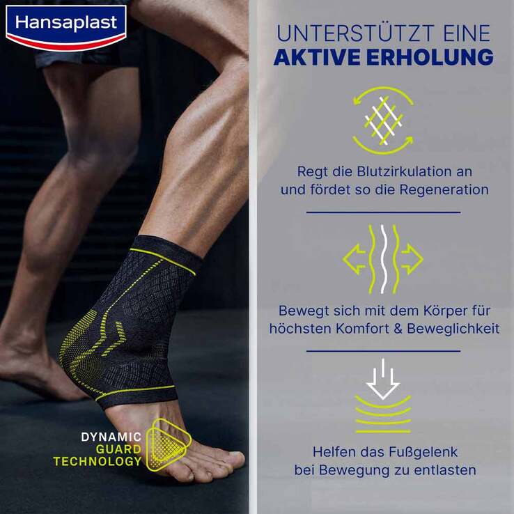 Hansaplast Sport Fußgelenk-Bandage Größe S/M, 1 St