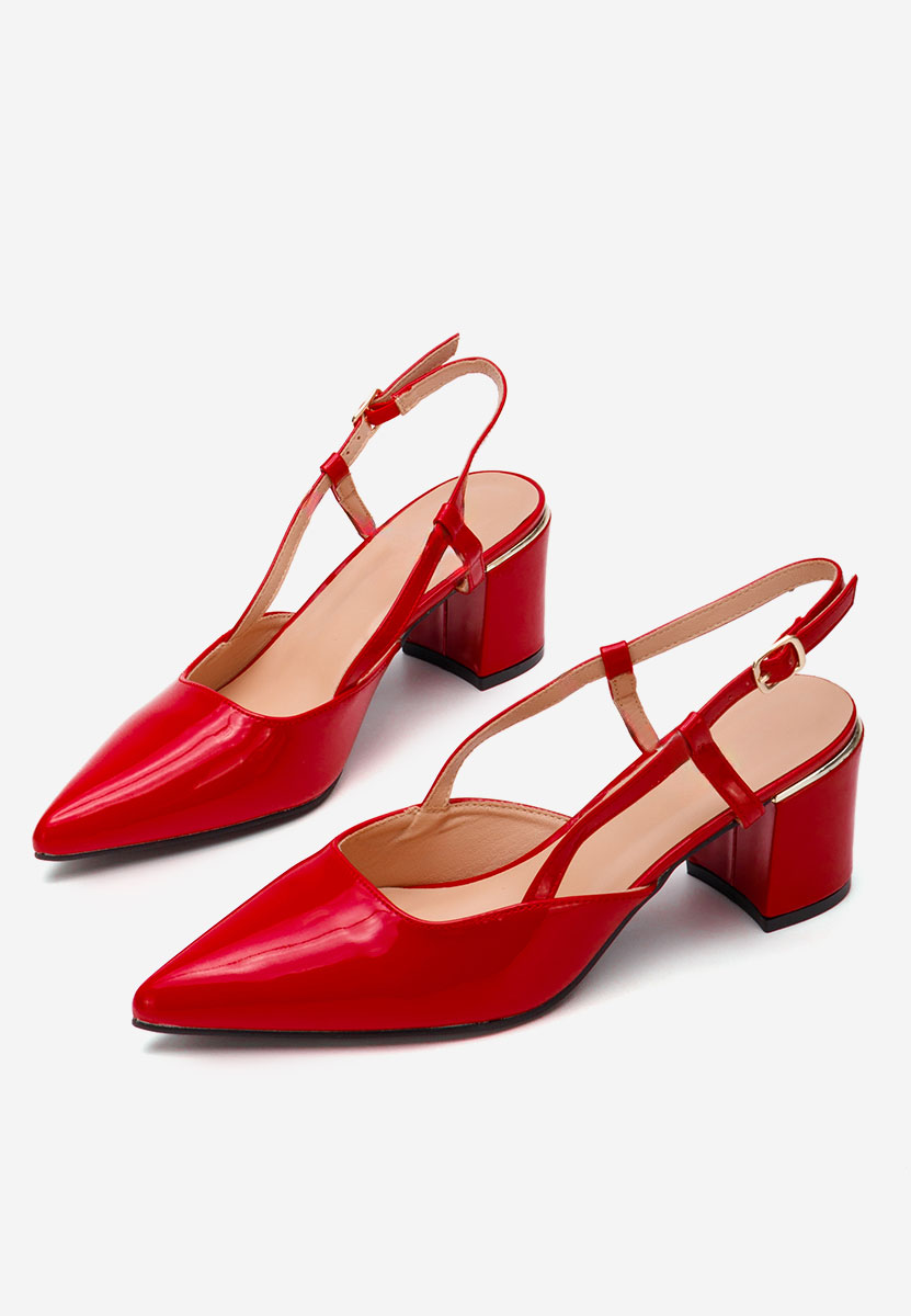 Chaussures slingback rouges Marla