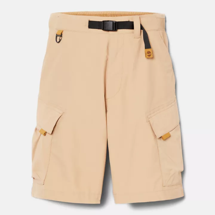 Short coupe-vent extensible à séchage rapide pour homme en jaune