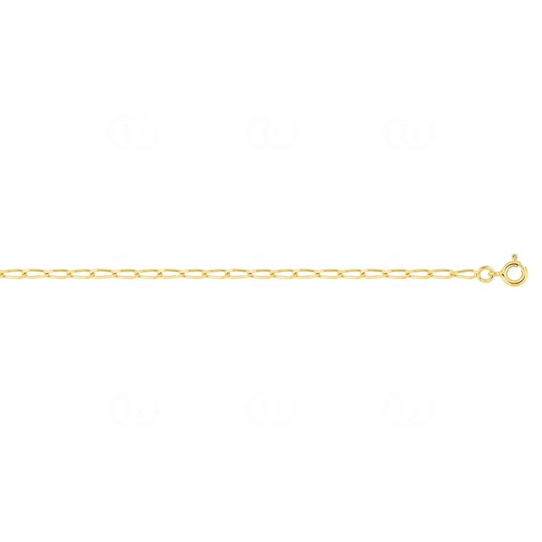2.0mm Langpanzerarmband 375/9 K Gelbgold