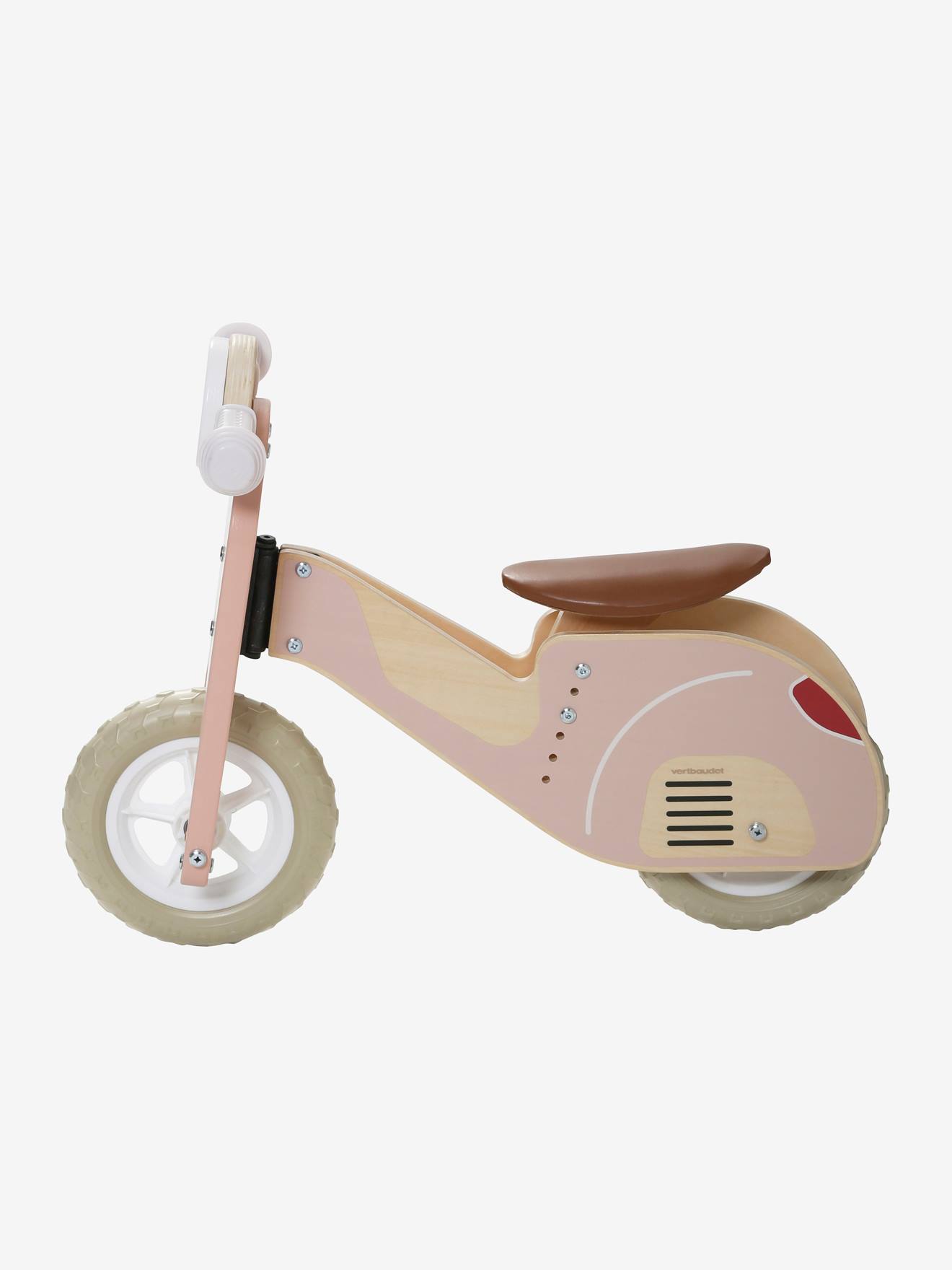 Scooter draisine de madeira FSC® lisa verde-médio com motivos