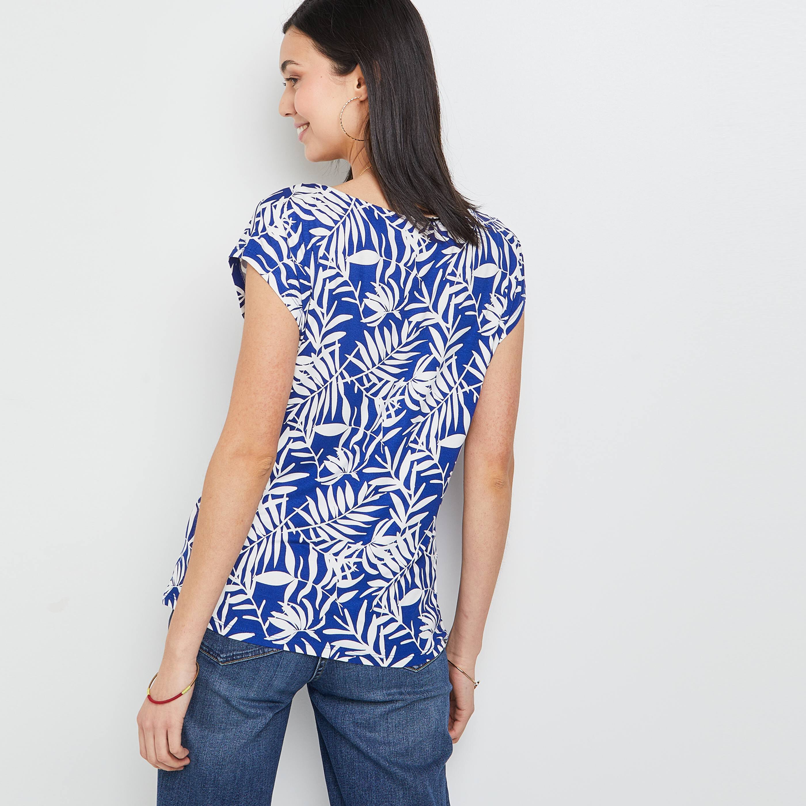 Tshirt imprimé femme - MARINE
