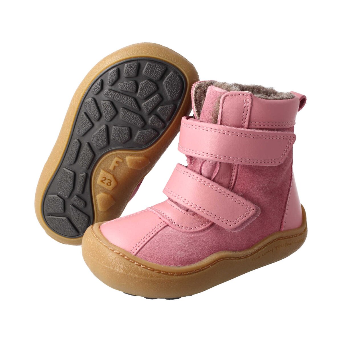 WB4203-WX6 rose ANAPURNA BIO NAPPA-VELOURSLEDER TEX (PFC-FREI) wool velcro Weite/W