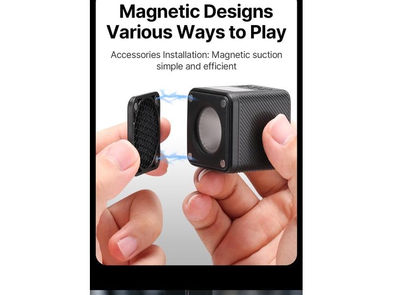 Ulanzi Videoleuchte L2 RGB Magnetischer Lichtwürfel für Content-Creators und Vlogger