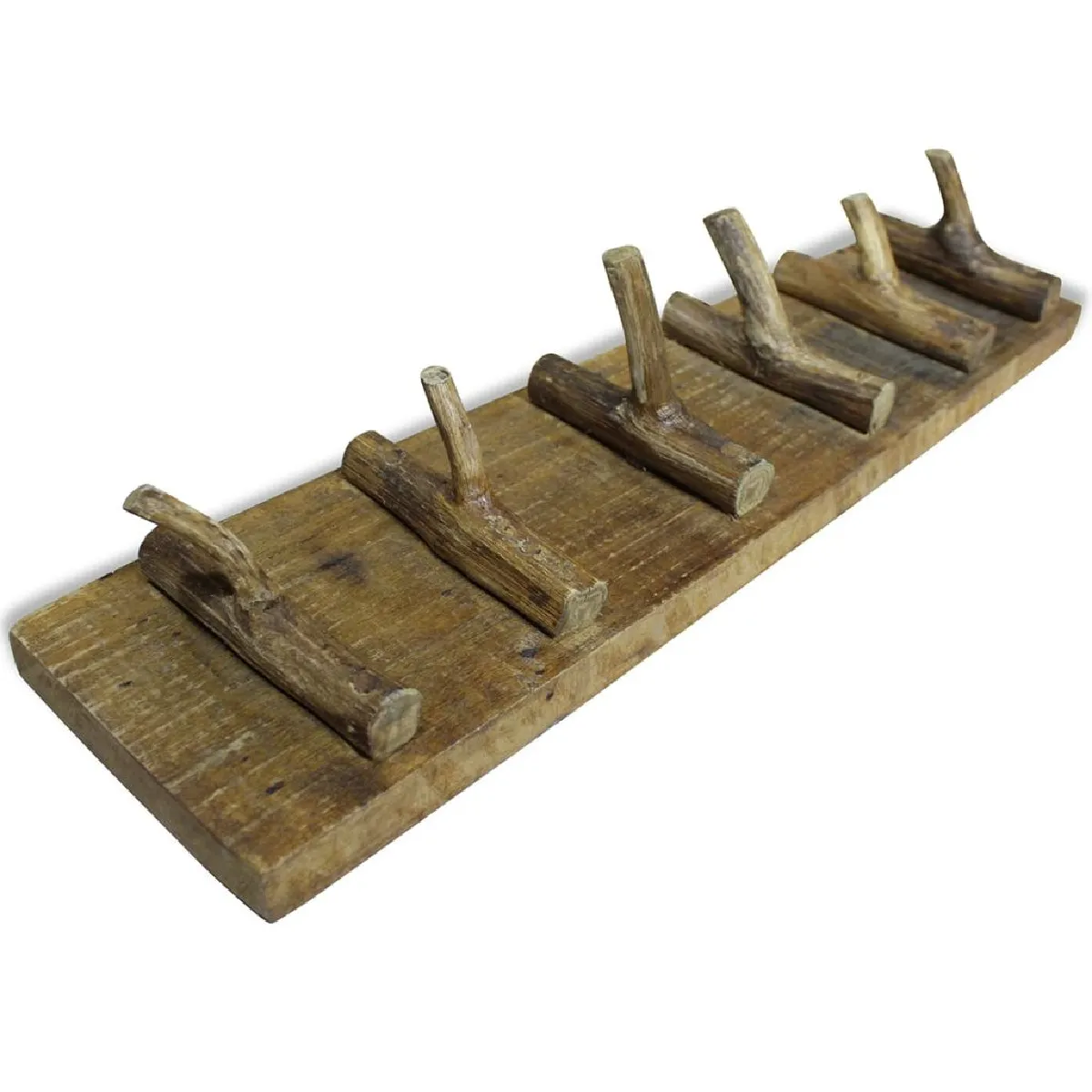 Decoshop26 Porte-manteau Bois Récupéré