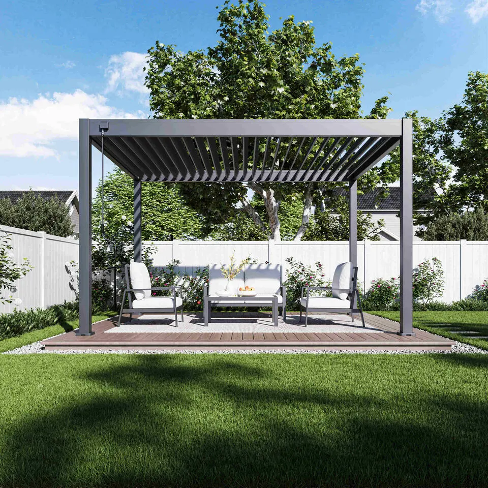 Orion Deluxe terrasoverkapping 300 x 400 cm antraciet