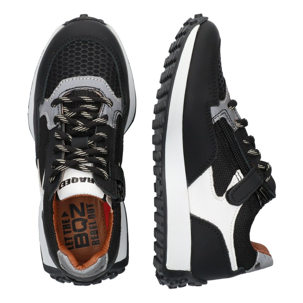 Pelle Porto - Lage Sneakers Braqeez Zwart