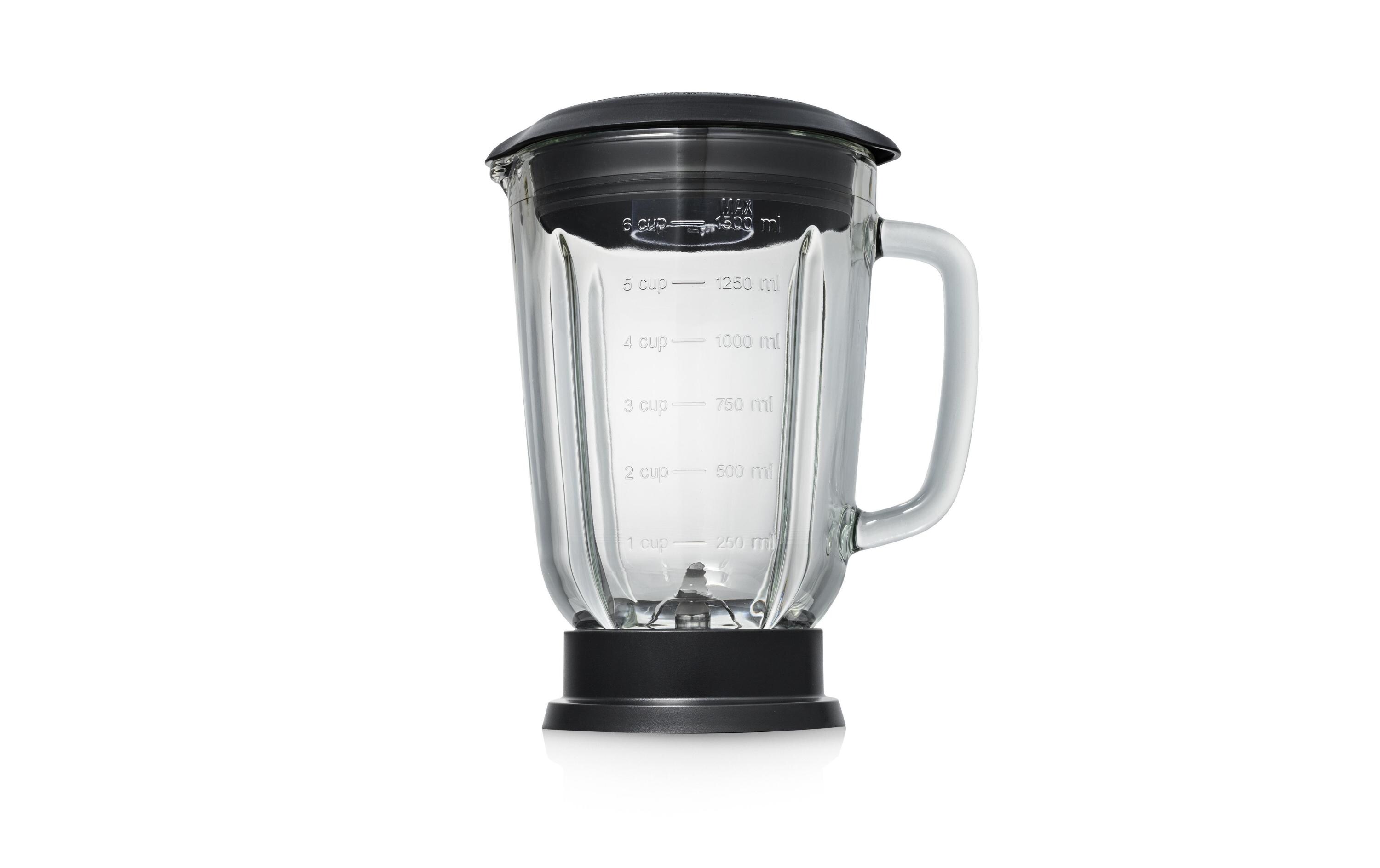 Küchenmaschine MX-4823 Edelstahl/Schwarz/Transparent600 W-Küchenmaschine
