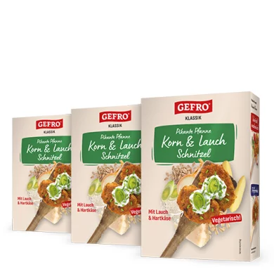 Korn & Lauch Schnitzel Pikante Pfanne: Getreidebratlinge mit Dinkel und Grünkern