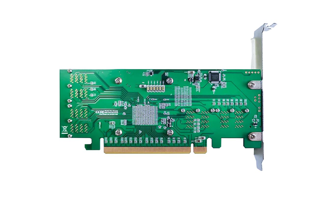 Host Bus Adapter Rocket 1180 PCI-Ex16v3 - 8x SFF-8643<br>PCIe 3.0 x16 8-Port U.2 NVMe HBA – Schnelle und vielseitige 8-Kanal PCIe Gen3 NVMe Konnektivitätslösung