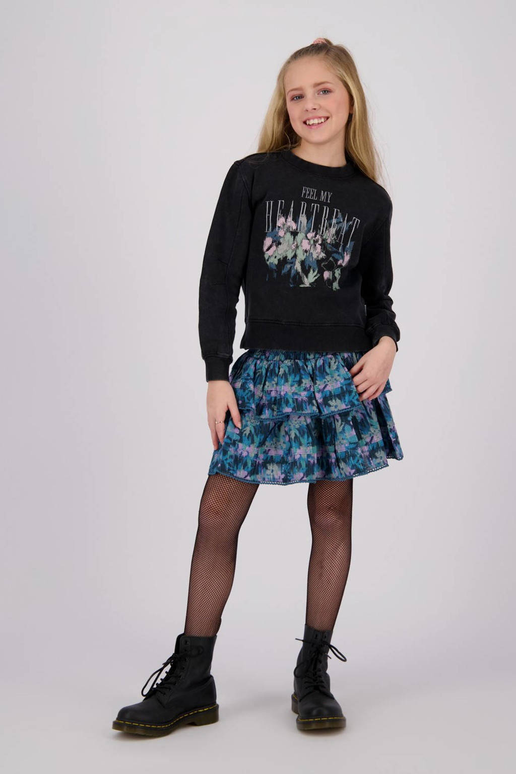 Vingino midi rok blauw