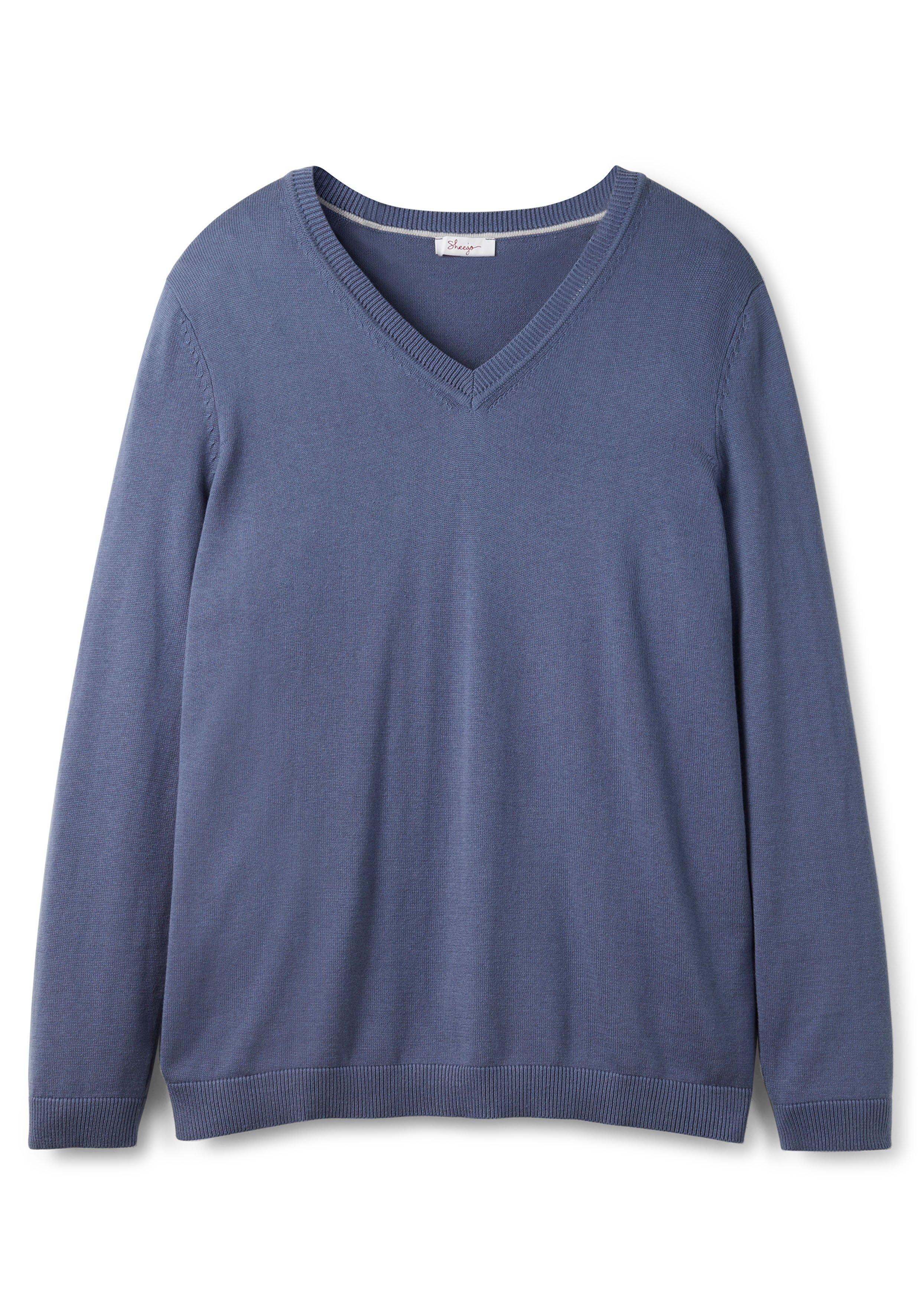 Pullover aus Feinstrick mit V-Ausschnitt
