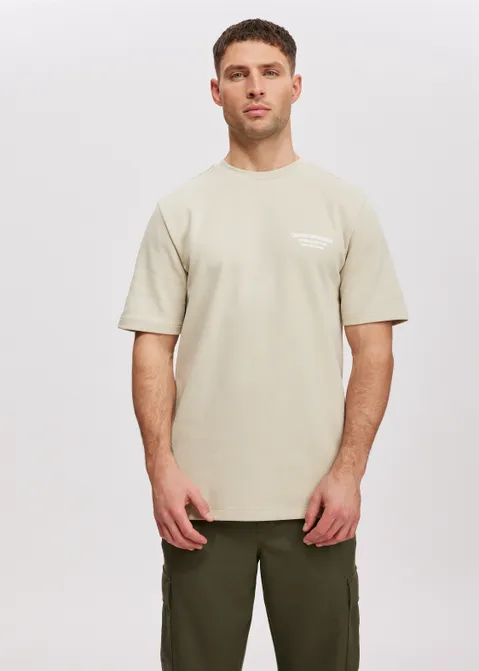 T-shirt met print creative off-white (ECRU)
