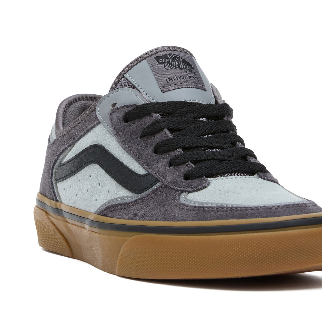 Vans Baskets en Velours de Cuir Rowley Classic anthracite