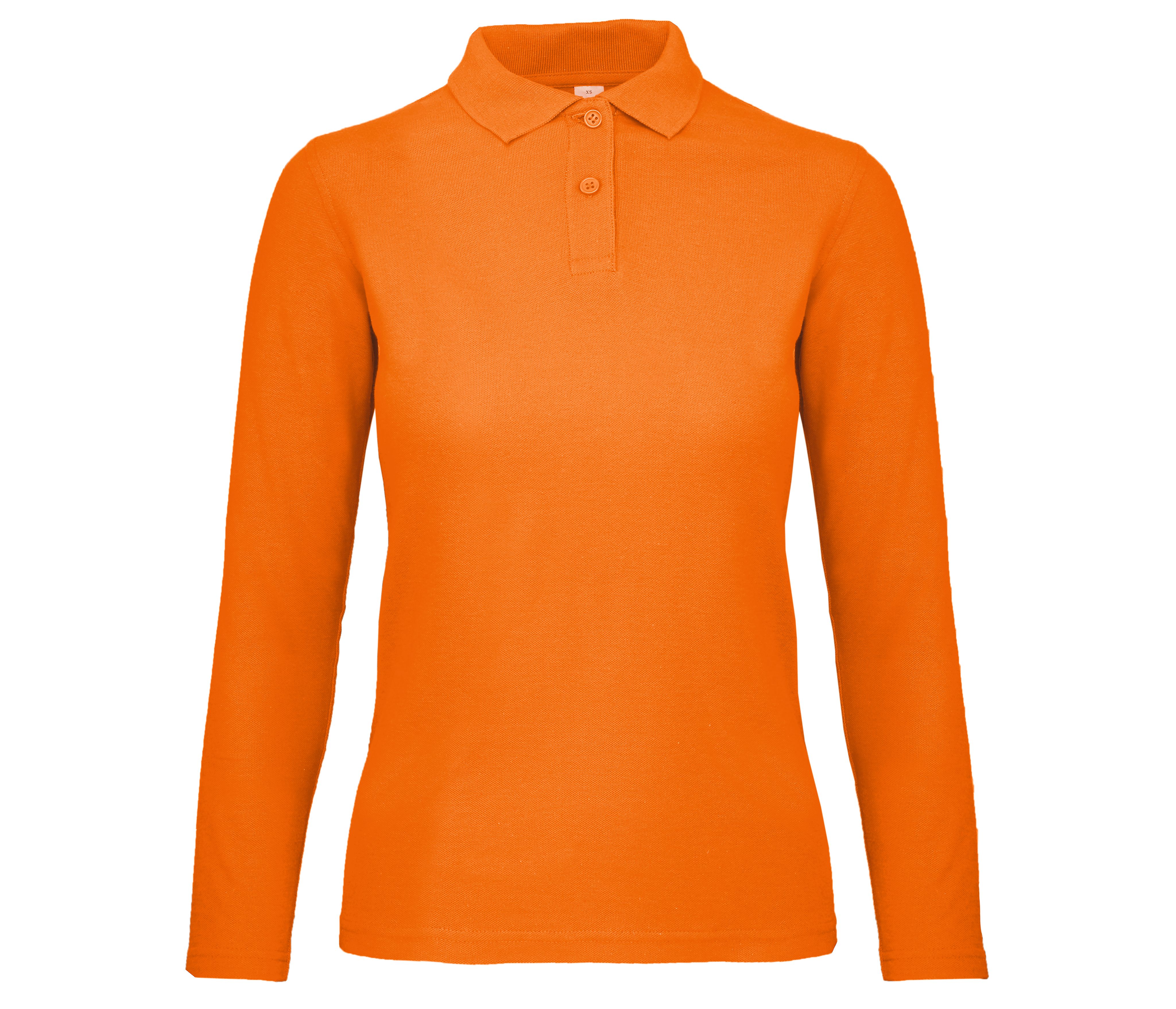 B&C ID1LW - Polo Manches Longues Femme