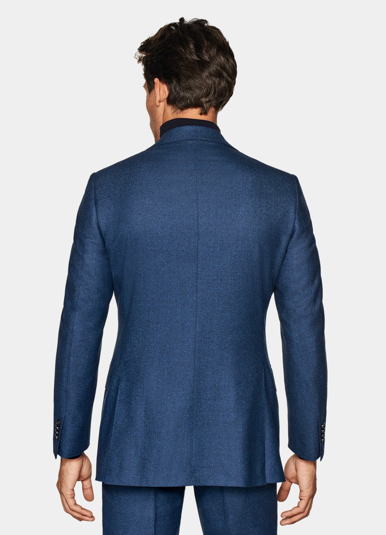 Costume Lazio coupe Tailored bleu moyen