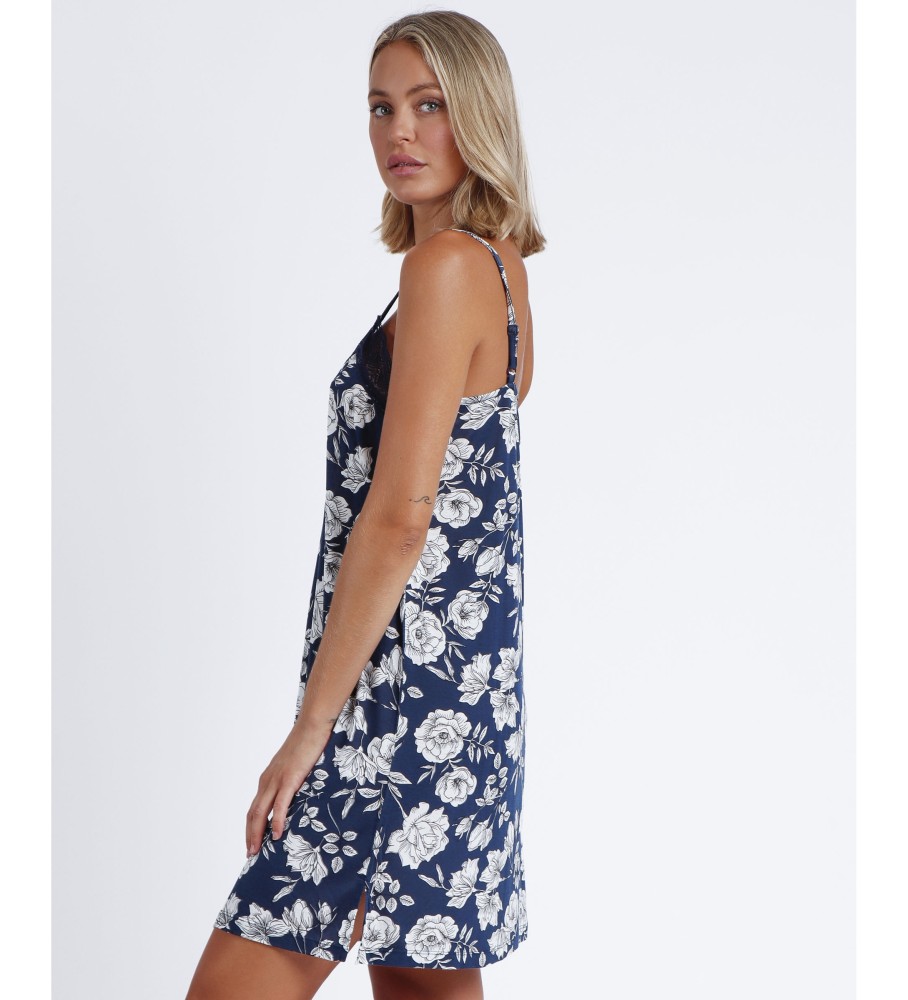 Camisola Admas Navy Flowers marinho