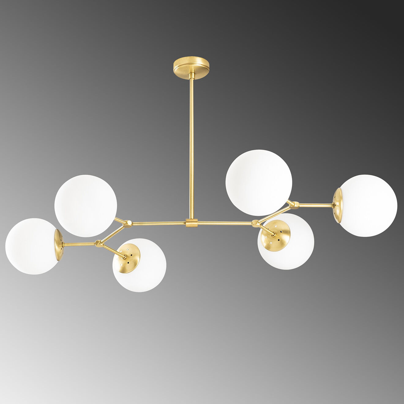Opviq Plafonnier Damar jaune/blanc - 100x58x80 cm