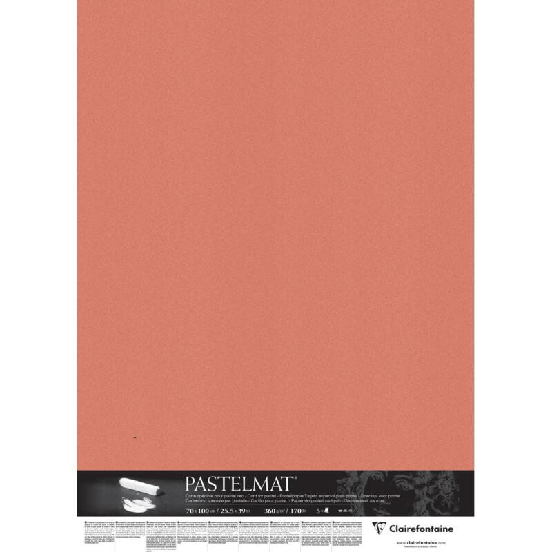 Pastelmat paquet 5F 70x100cm 360g - Sanguine