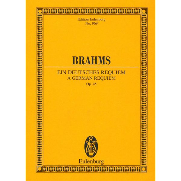 Edition Eulenburg Brahms Ein Deutsches Requiem