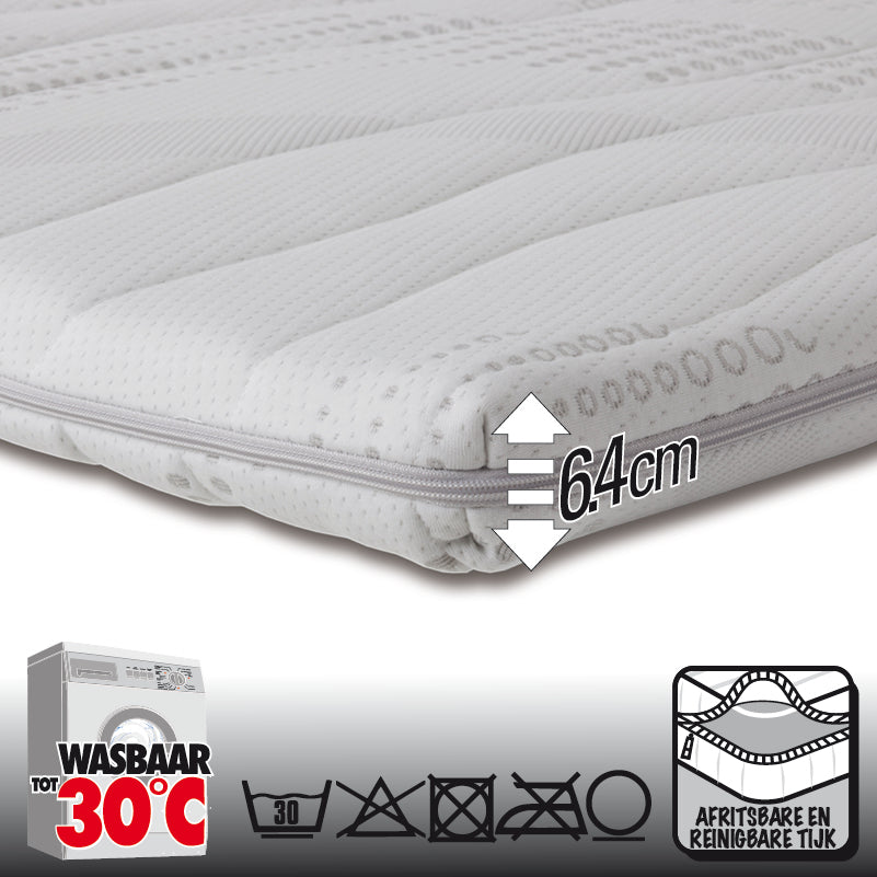 Comforter - Traagschuim Topmatras - 180x200cm