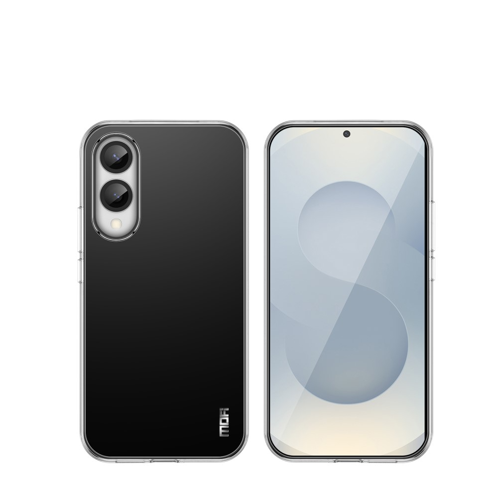 Samsung Galaxy S25 Edge Gummi Case Schutzhülle mit Kameraschutz - Transparent