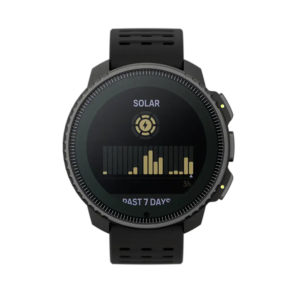 Suunto Vertical Solar Steel GPS Sporthorloge Zwart