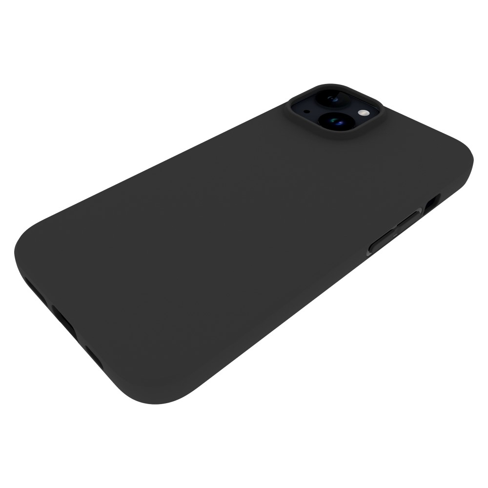 iPhone 15 Gummi Case Hülle Matt - Schwarz